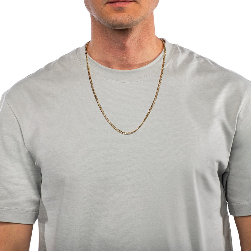 The Flat Curb Chain, 65 cm · Mid-chest