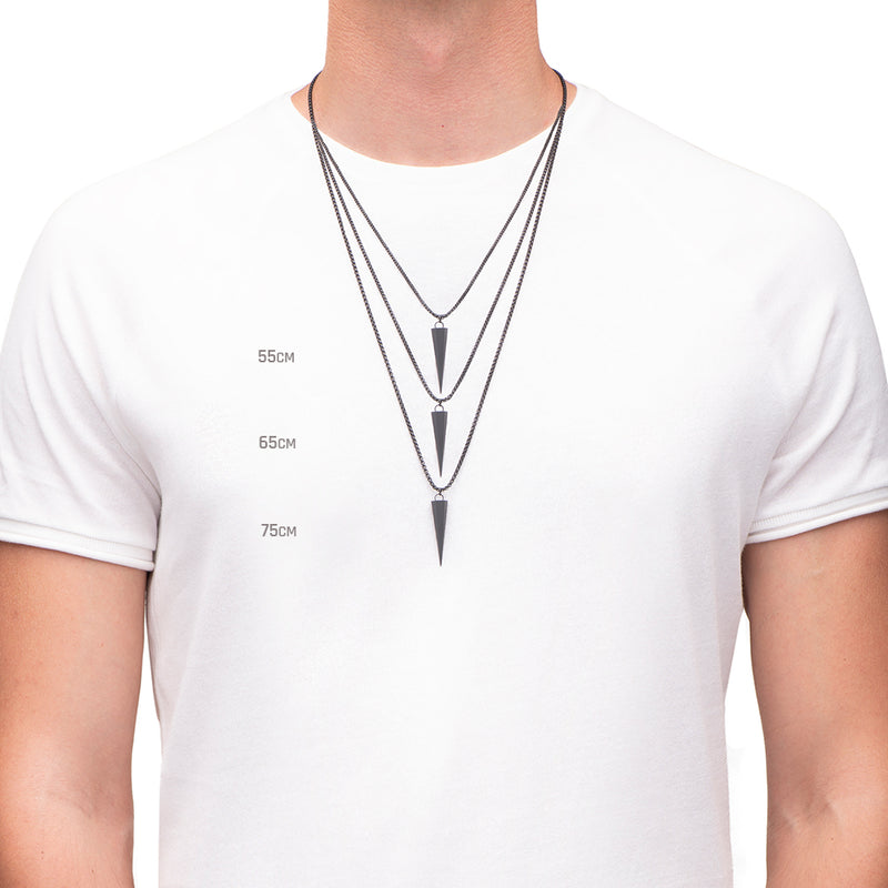 The Polygon, Matte Black · 55 / 65 / 75 cm