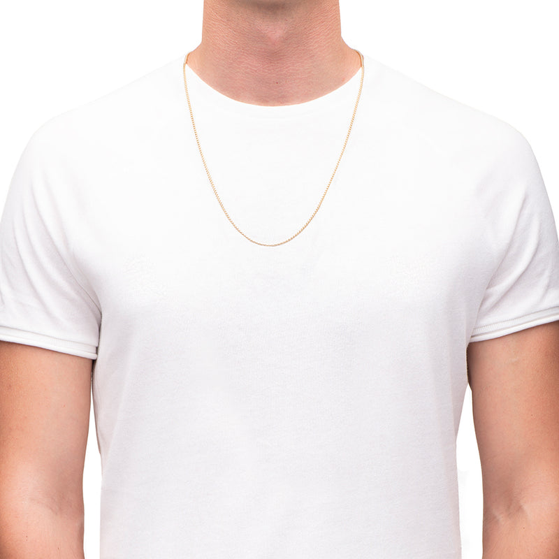 The Rounded Box Chain, 65 cm · Mid-chest