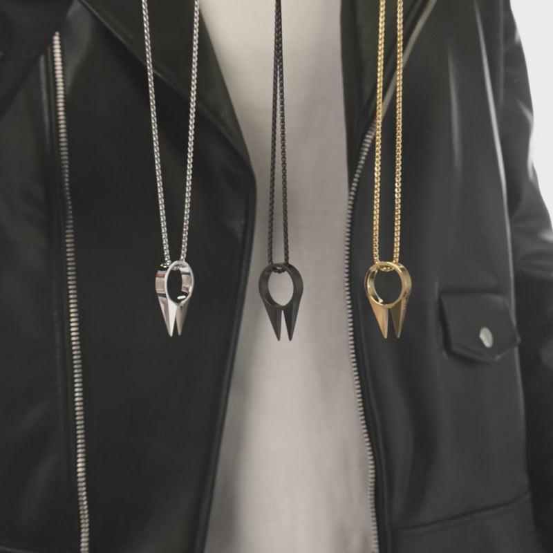 Men's Necklaces - The Kakute - Silver 55cm 65cm 75cm