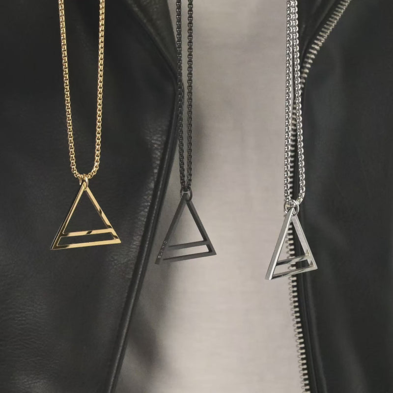 Men's Necklaces - The Terzetto - Gold 55cm 65cm 75cm